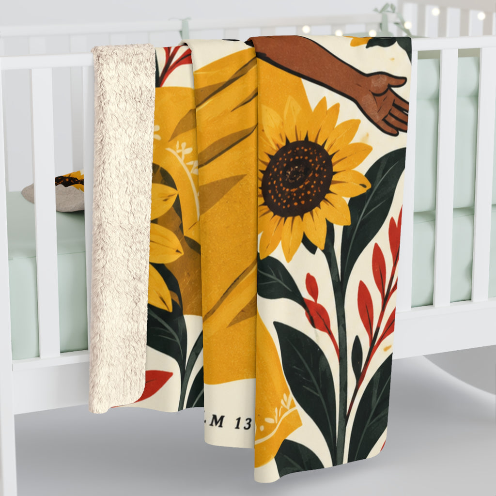 Wonderfully Made Sherpa Fleece Blanket