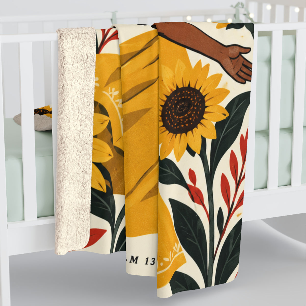 Wonderfully Made Sherpa Fleece Blanket