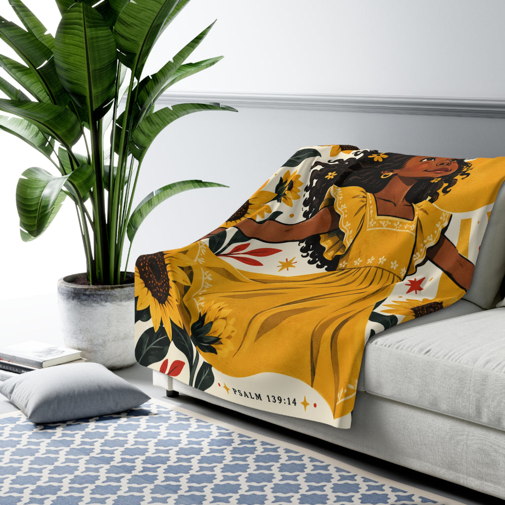 Wonderfully Made Sherpa Fleece Blanket